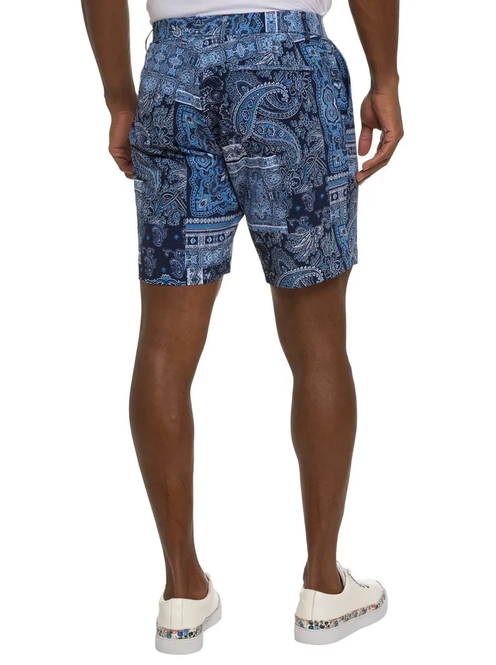 Men Shorts and Swim Robert Graham THE GOTHAM BEACH TO BAR SHORT Navy