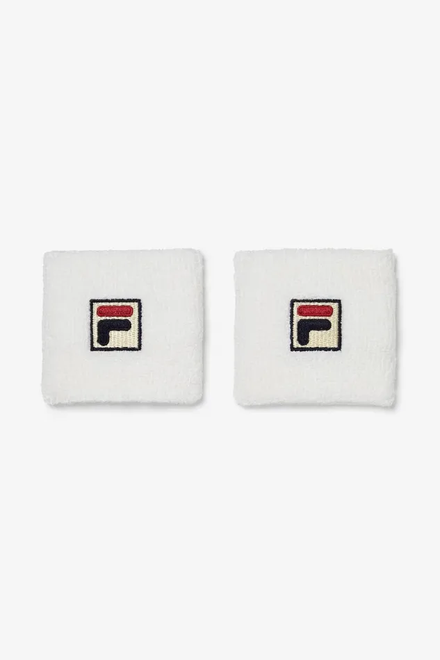 Men Socks Bags And Accessories Fila Solid Wristband 100 White