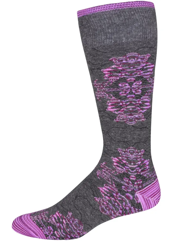 Men Socks Robert Graham CACHE SOCKS Charcoal