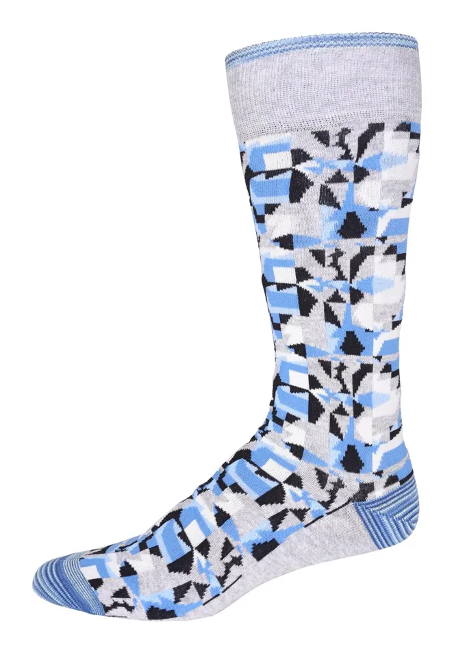 Men Socks Robert Graham IZNICK KNIT SOCKS Light Grey