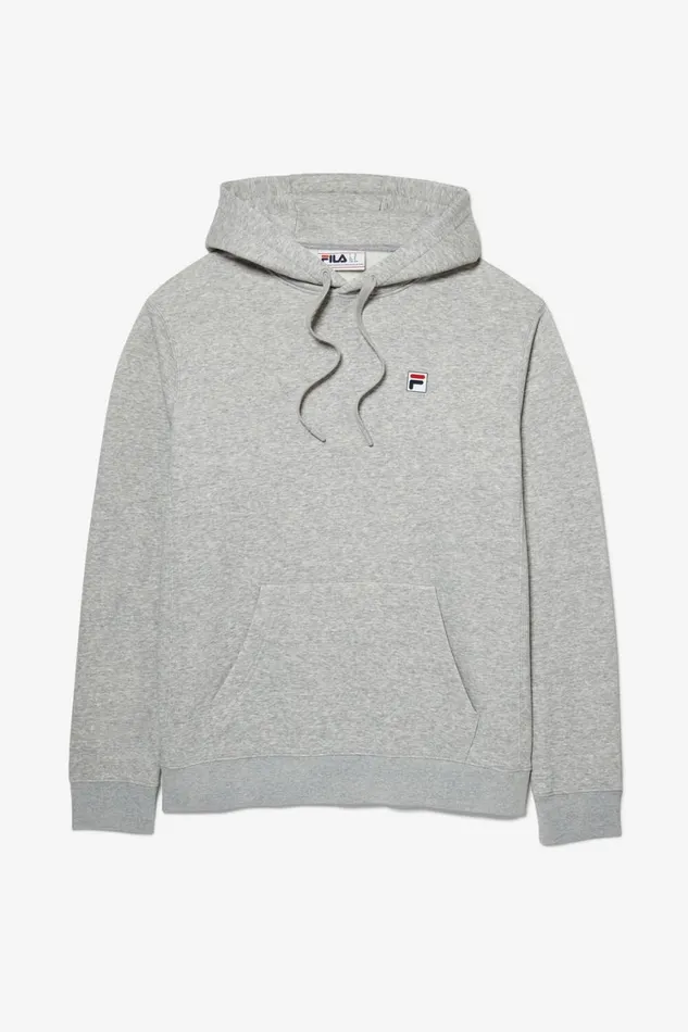 Men Sweatshirts and Hoodies Fila Classic Pullover Hoodie 050 Grey Heather