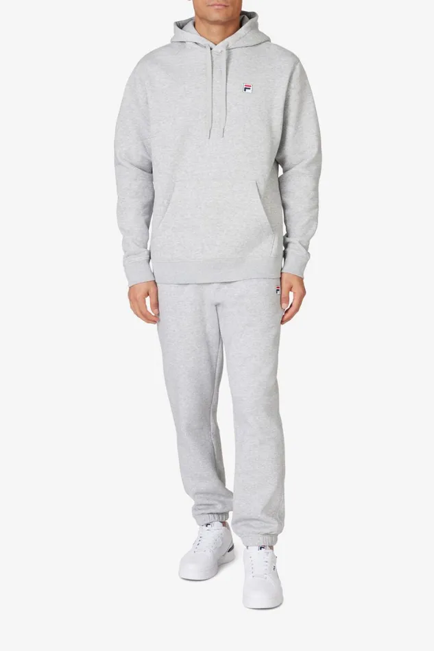 Men Sweatshirts and Hoodies Fila Classic Pullover Hoodie 050 Grey Heather