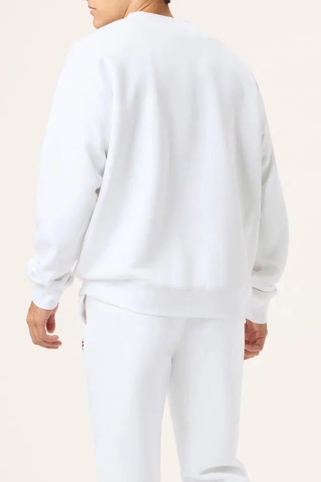 Men Sweatshirts and Hoodies Fila Classic Relaxed Sweatshirt 100 White Men Sweatshirts and Hoodies Fila Classic Relaxed Sweatshirt 100 White