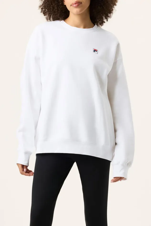 Men Sweatshirts and Hoodies Fila Classic Relaxed Sweatshirt 100 White Men Sweatshirts and Hoodies Fila Classic Relaxed Sweatshirt 100 White