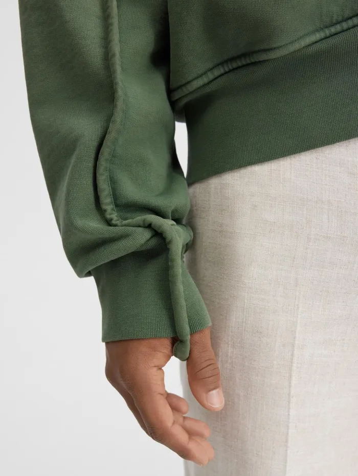 Men Sweatshirts and Joggings JACQUEMUS The Camargue Zipped Sweatshirt Dark Green Men Sweatshirts and Joggings JACQUEMUS The Camargue Zipped Sweatshirt Dark Green