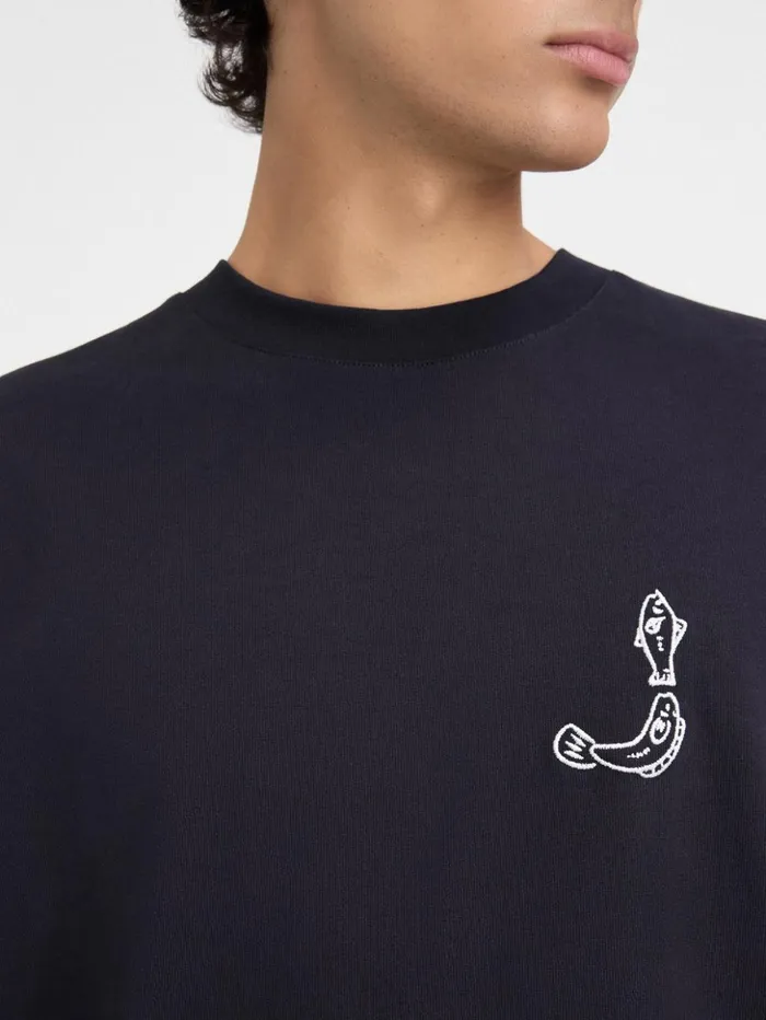 Men Tshirts JACQUEMUS The Mer Longsleeve Tshirt Dark Navy Men Tshirts JACQUEMUS The Mer Longsleeve Tshirt Dark Navy