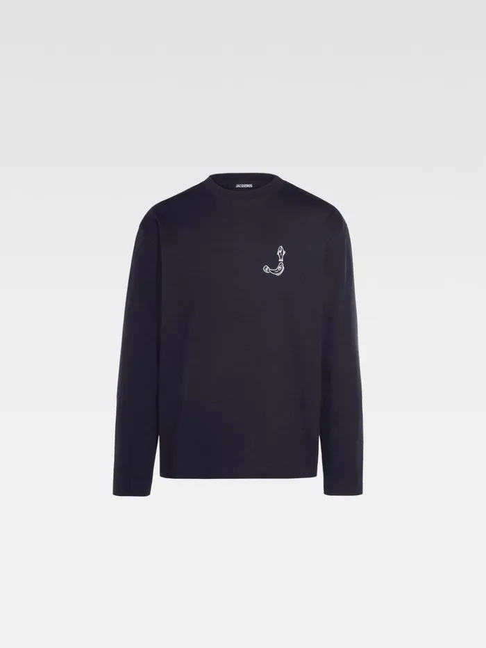 Men Tshirts JACQUEMUS The Mer Longsleeve Tshirt Dark Navy Men Tshirts JACQUEMUS The Mer Longsleeve Tshirt Dark Navy