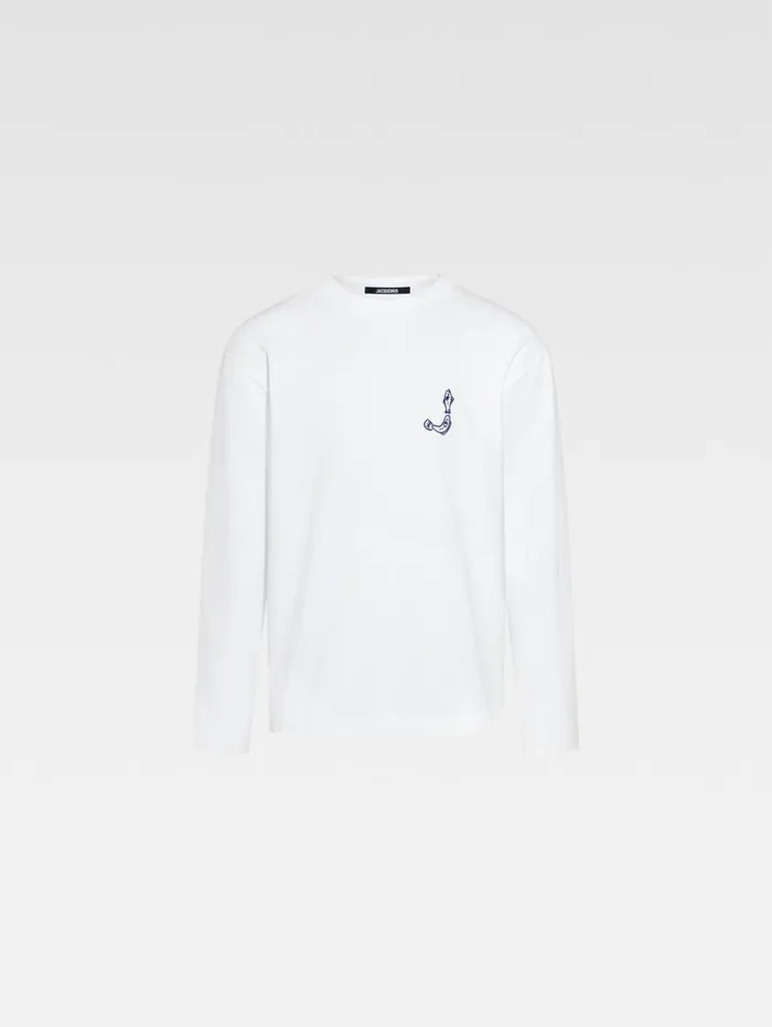 Men Tshirts JACQUEMUS The Mer Longsleeve Tshirt White Men Tshirts JACQUEMUS The Mer Longsleeve Tshirt White