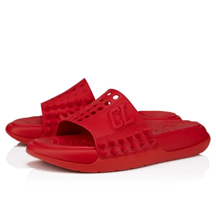 Men Take It Easy Mules 8211 Rubber 8211 Loubi Christian Louboutin Sandals and Espadrilles Men Take It Easy Mules 8211 Rubber 8211 Loubi Christian Louboutin Sandals and Espadrilles