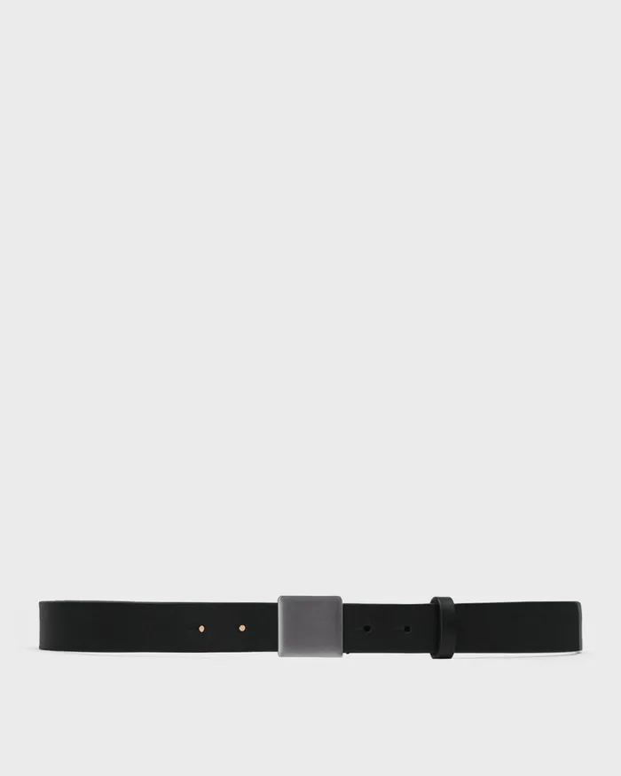 Men Theory Belts Leather Belt Black