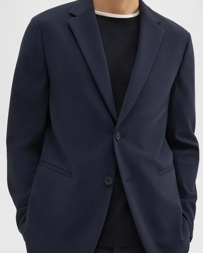 Men Theory Blazers Jackets Clinton Blazer In Precision Ponte Baltic