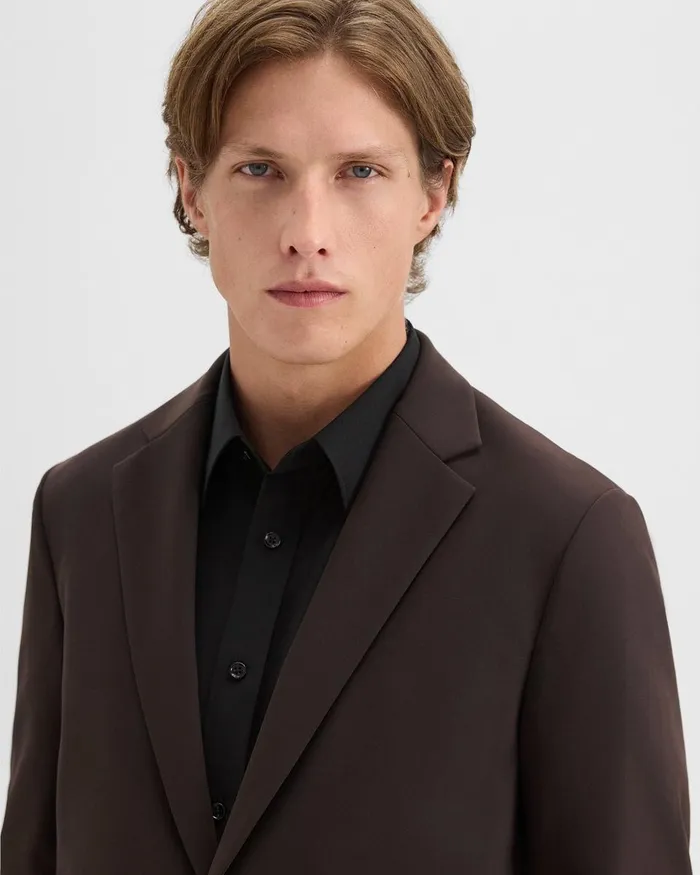 Men Theory Blazers Jackets Clinton Blazer In Precision Ponte Hickory