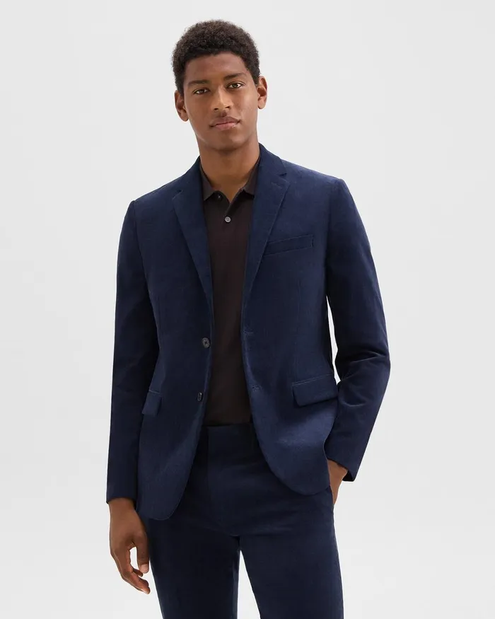 Men Theory Blazers Jackets Morton Blazer In Stretch Corduroy Baltic