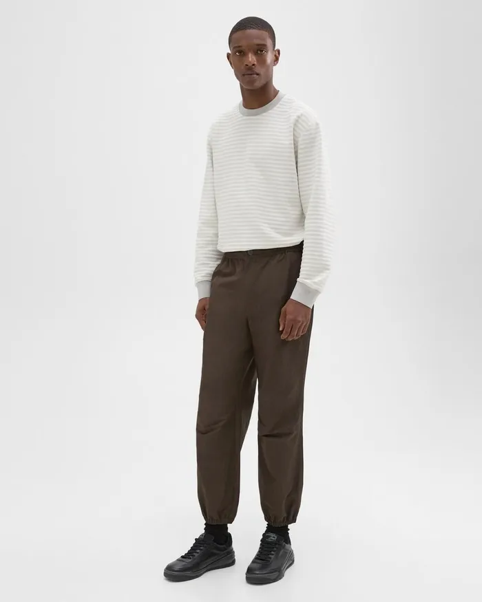 Men Theory Pants CottonBlend Jogger Pant Deep Tundra