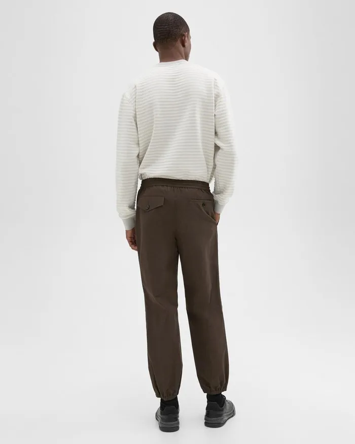 Men Theory Pants CottonBlend Jogger Pant Deep Tundra