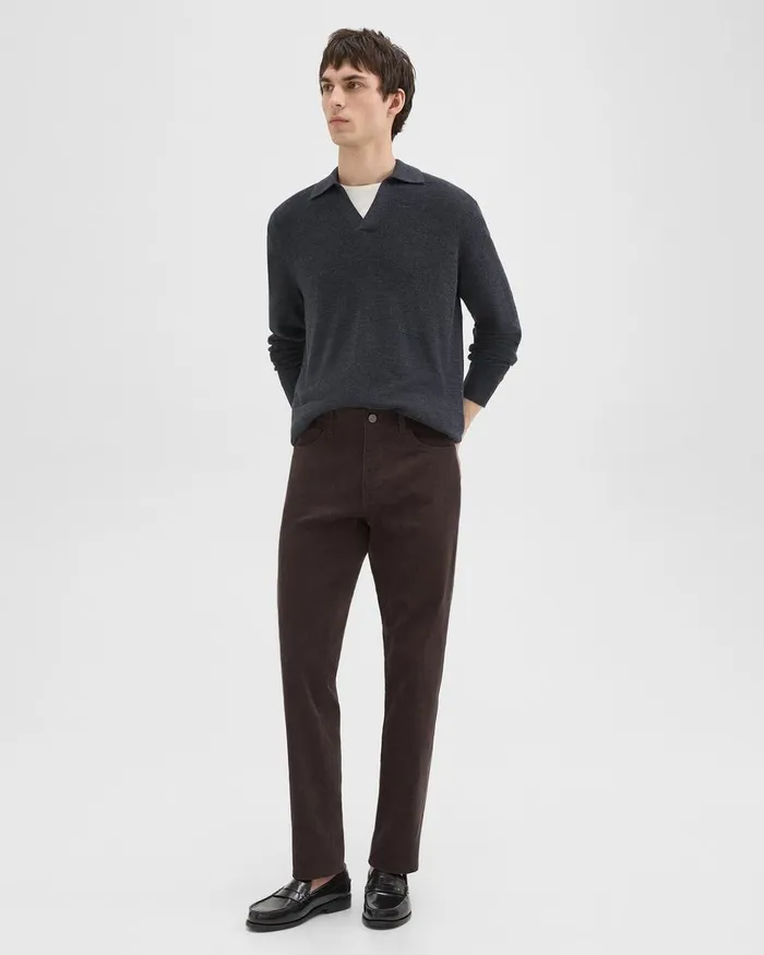 Men Theory Pants Raffi 5Pocket Pant In Stretch Corduroy Hickory