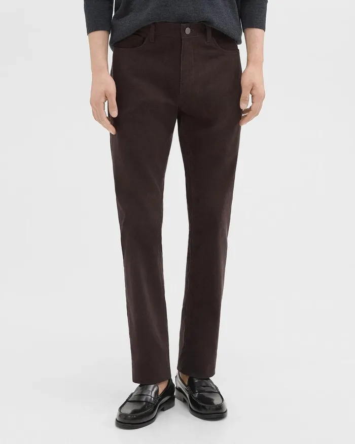 Men Theory Pants Raffi 5Pocket Pant In Stretch Corduroy Hickory