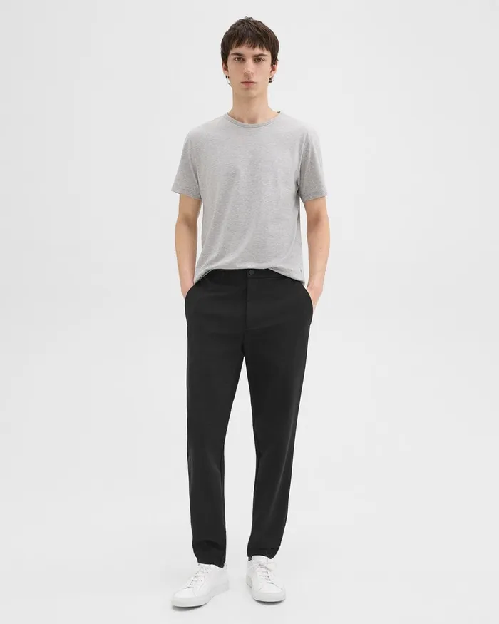 Men Theory Pants Terrance Jogger In Precision Ponte Black
