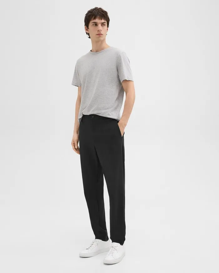 Men Theory Pants Terrance Jogger In Precision Ponte Black