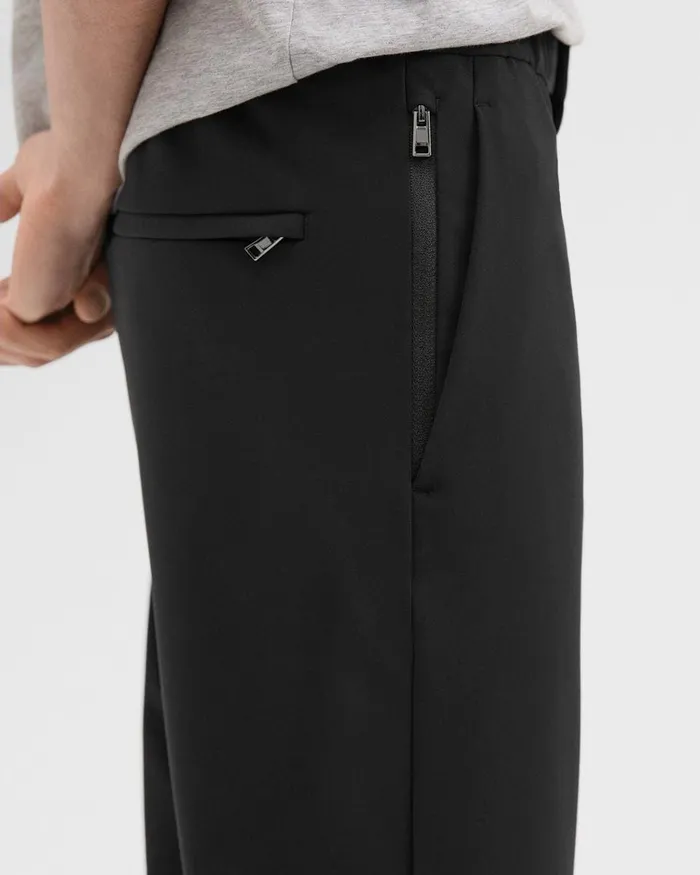 Men Theory Pants Terrance Jogger In Precision Ponte Black