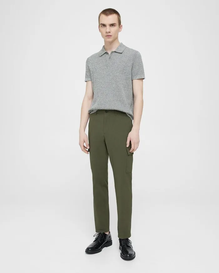 Men Theory Pants Zaine Cargo Pant In Neoteric Twill Dark Olive