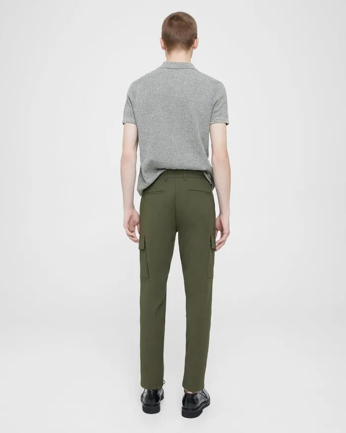 Men Theory Pants Zaine Cargo Pant In Neoteric Twill Dark Olive