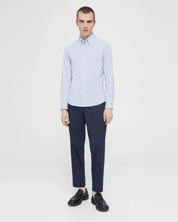 Men Theory Shirts Alfred Shirt In Structured Piqueacute Olympic