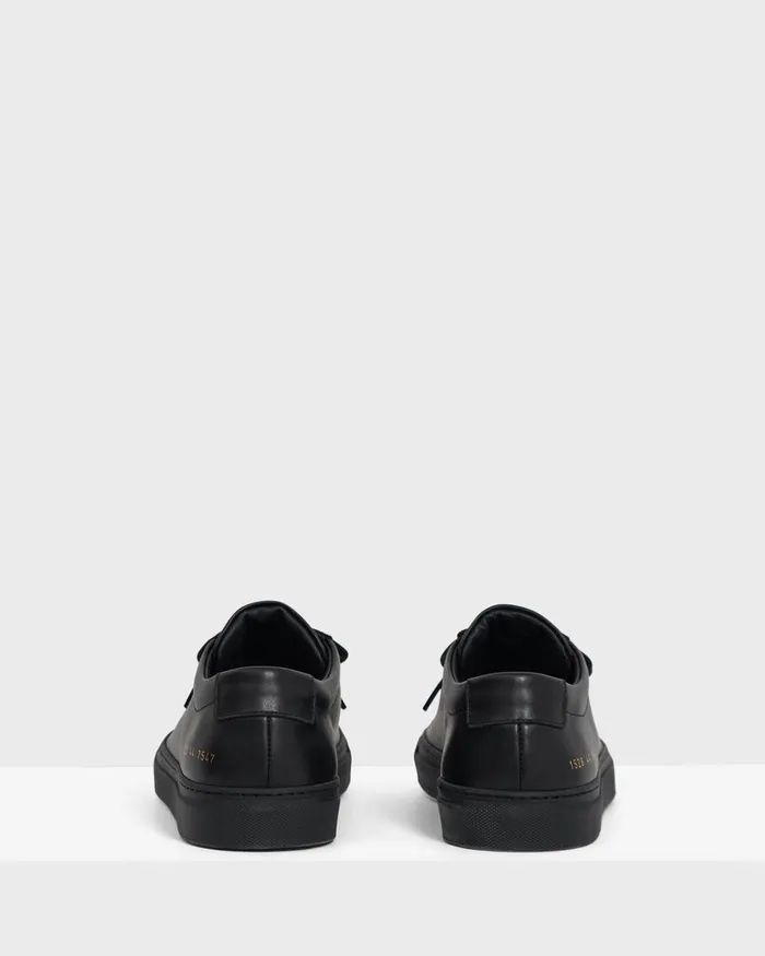 Men Theory Shoes Common Projects Original Achilles Sneakers Blackblack Sole
