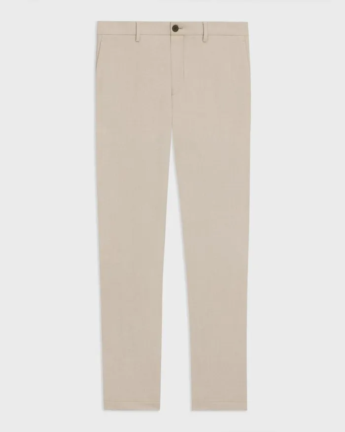 Men Theory Suits Zaine Pant In Printed Precision Ponte Sand Multi