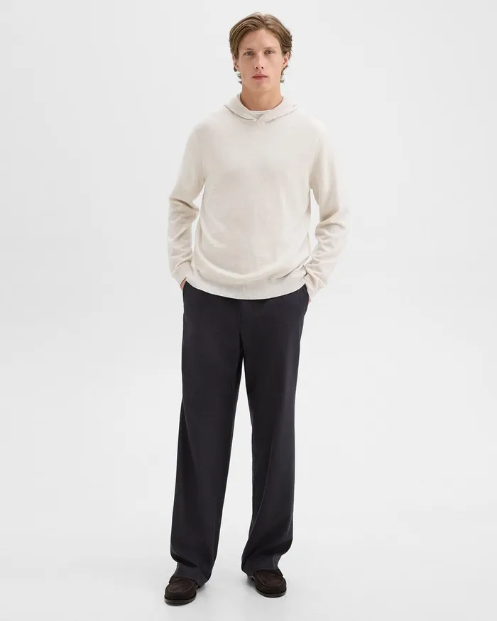 Men Theory Sweaters Cardigans Hilles Hoodie In Cashmere Natural Melange