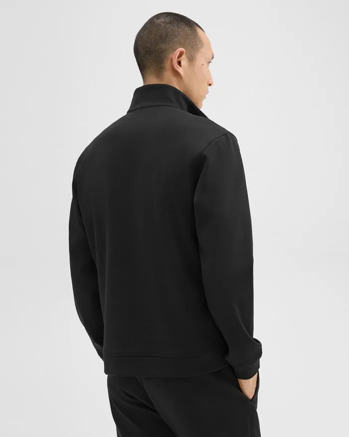 Men Theory Sweatshirts Hoodies QuarterZip Sweatshirt In Scuba Black
