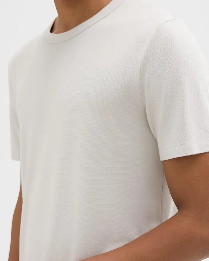 Men Theory TShirts Polos Essential Tee In Anemone Modal Jersey Limestone