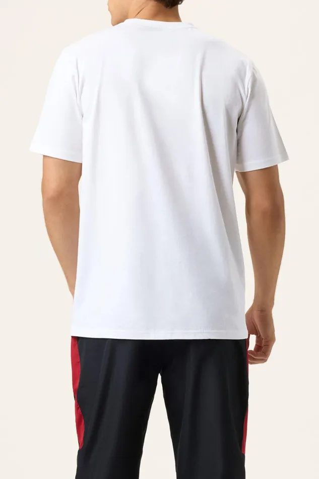 Men Tops and TShirts Fila Short Sleeve Graphic Tee 105 Whitehighriserio Redblack Men Tops and TShirts Fila Short Sleeve Graphic Tee 105 Whitehighriserio Redblack