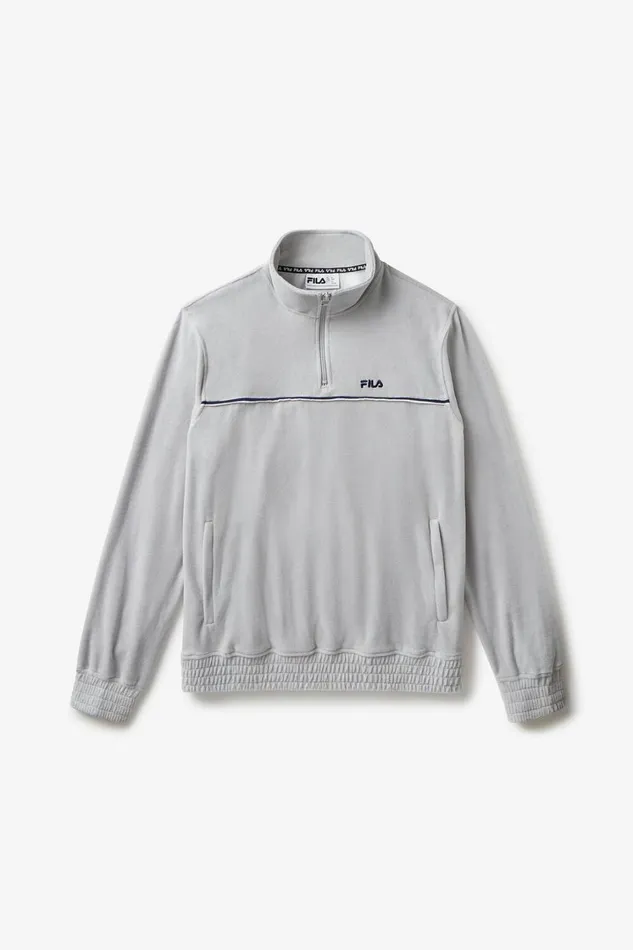 Men Velour Sets Fila Velour Track Jacket 068 Highrisefila Navywhite