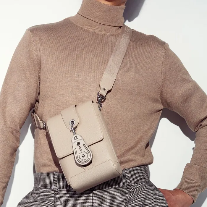 MenWomen Groovy Crossbody Bag 8211 Alpin Calf Leather 8211 Saharienne Christian Louboutin Crossbody Bags MenWomen Groovy Crossbody Bag 8211 Alpin Calf Leather 8211 Saharienne Christian Louboutin Crossbody Bags