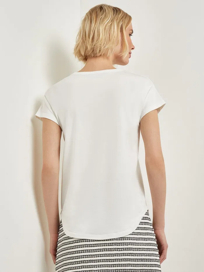 Misook Classic Short Sleeve Jersey Knit Top Women Tops and Tees Misook Classic Short Sleeve Jersey Knit Top Women Tops and Tees