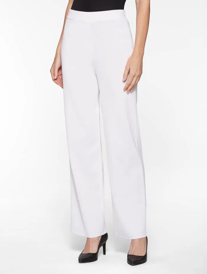 Misook Wide Leg Knit Pant Women Pants and Shorts