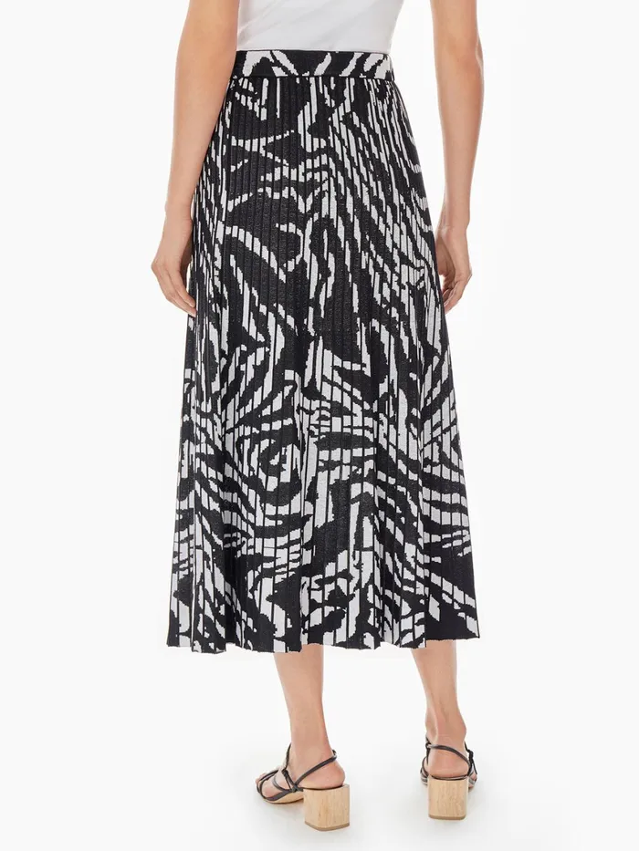 Misook Zebra Swirl Soft Knit Skirt Women Skirts Misook Zebra Swirl Soft Knit Skirt Women Skirts