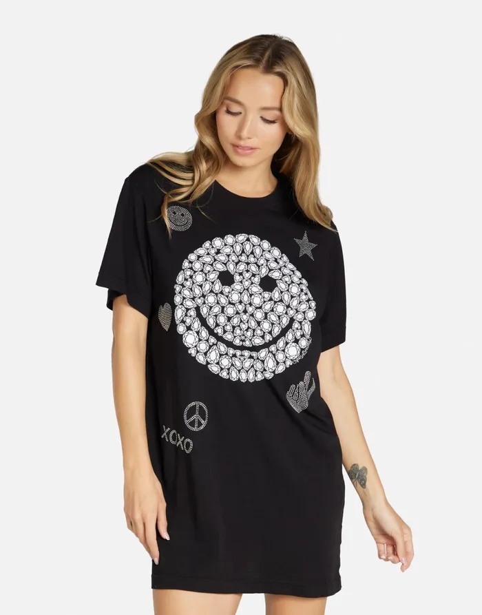 Misty Diamond Happyface Black Women039s Lauren Moshi Dresses