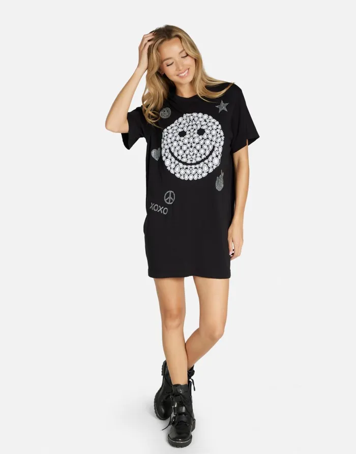 Misty Diamond Happyface Black Women039s Lauren Moshi Dresses