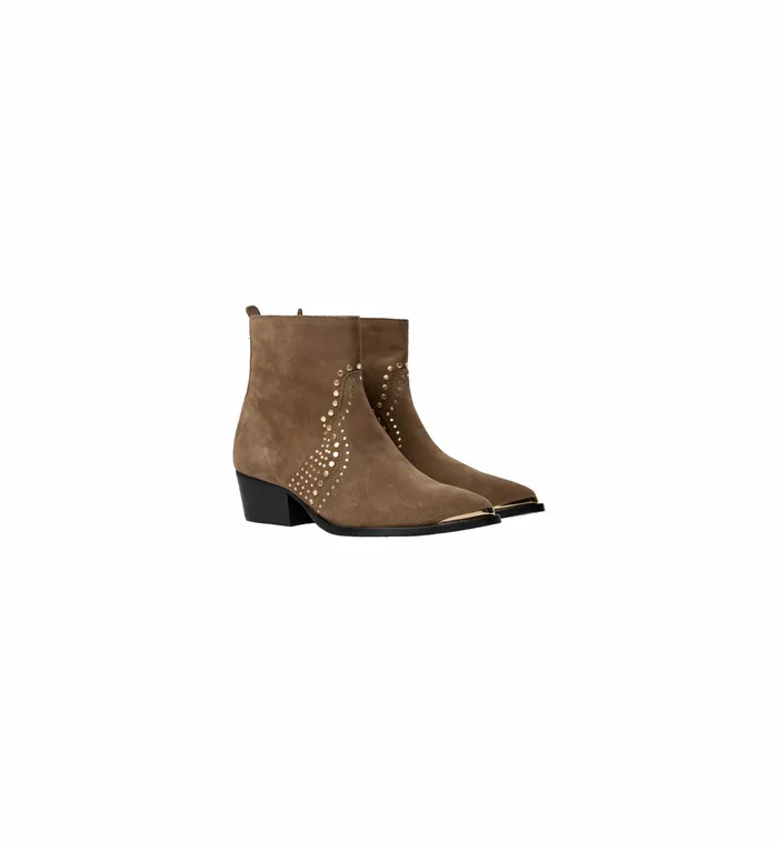 MMAmos Suede Trock Boot Dark Beige Shoes MOS MOSH Women