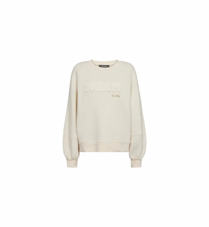 MMMarit OLS Sweatshirt Ecru Women Sweats MOS MOSH MMMarit OLS Sweatshirt Ecru Women Sweats MOS MOSH
