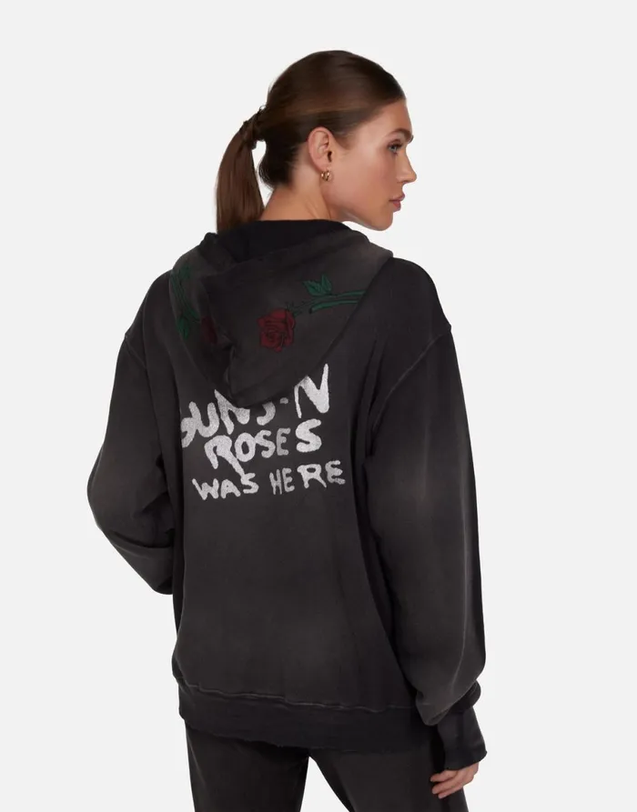 Moira Guns N039 Roses Skull Black Haze Women039s Lauren Moshi Hoodies