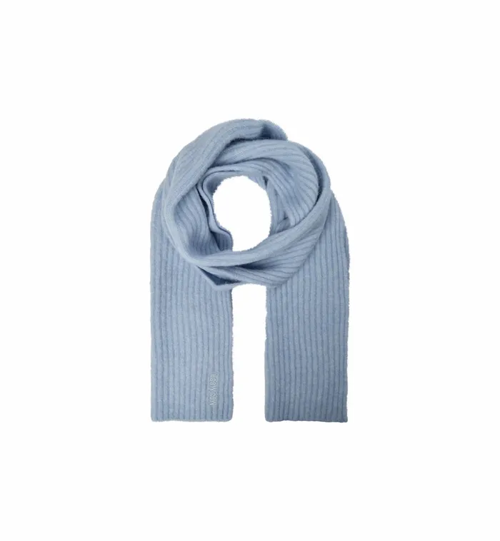 MOS MOSH MMLora Knit Scarf Cashmere Blue Women Accessories