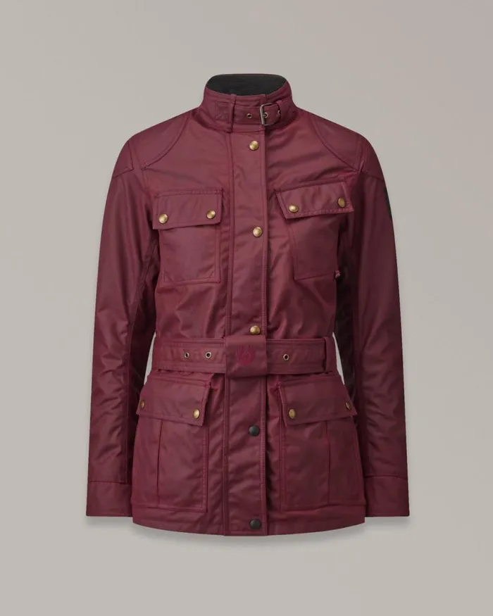 Motorcycle Armour MenWomen Belstaff Trialmaster Motorcycle Jacket Racing Red