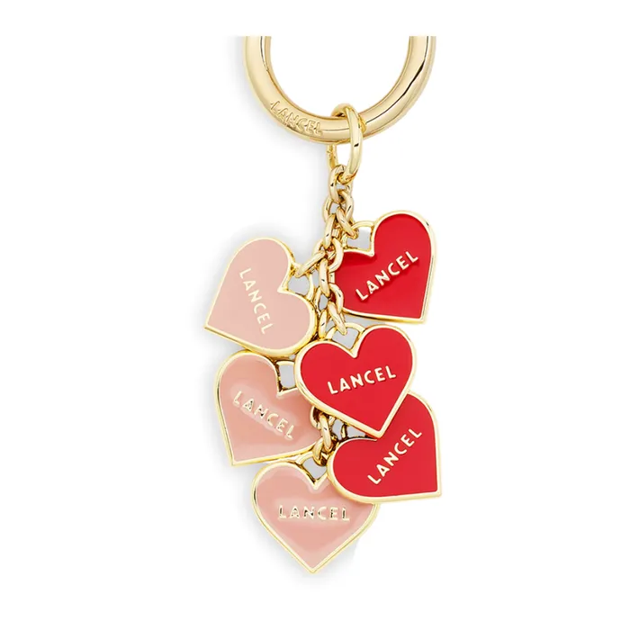 Multihearts Key Ring Pinkred Lancel Women Lancel Key Ring Multihearts Key Ring Pinkred Lancel Women Lancel Key Ring