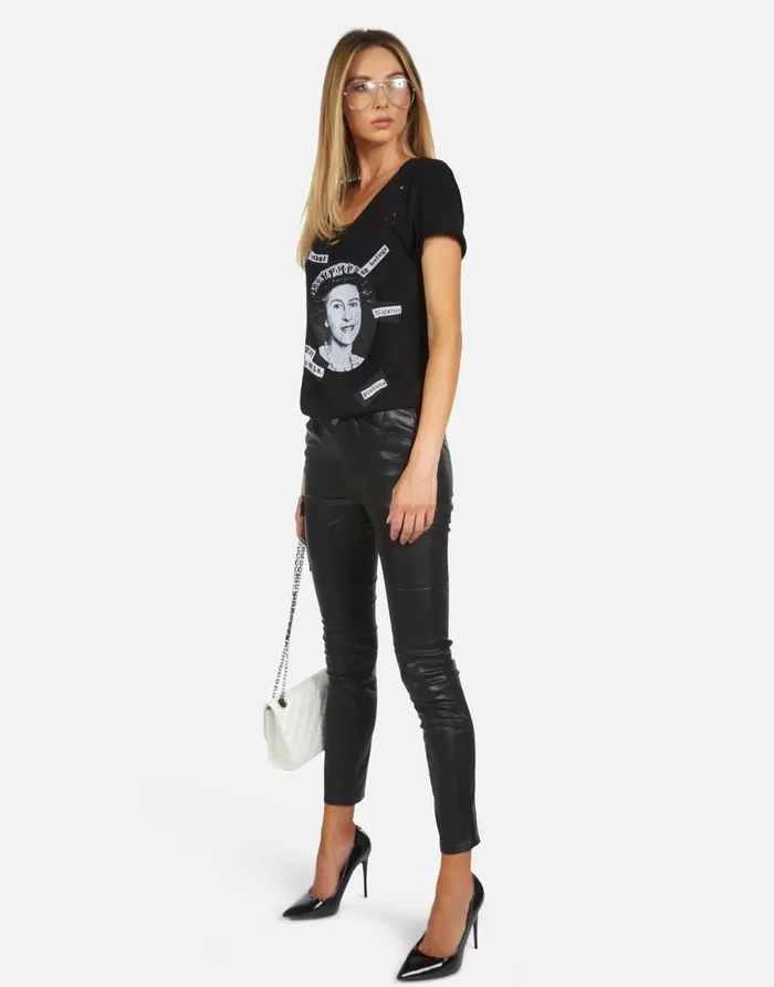 Myra X Sex Pistols Black Women039s Lauren Moshi Short Sleeve