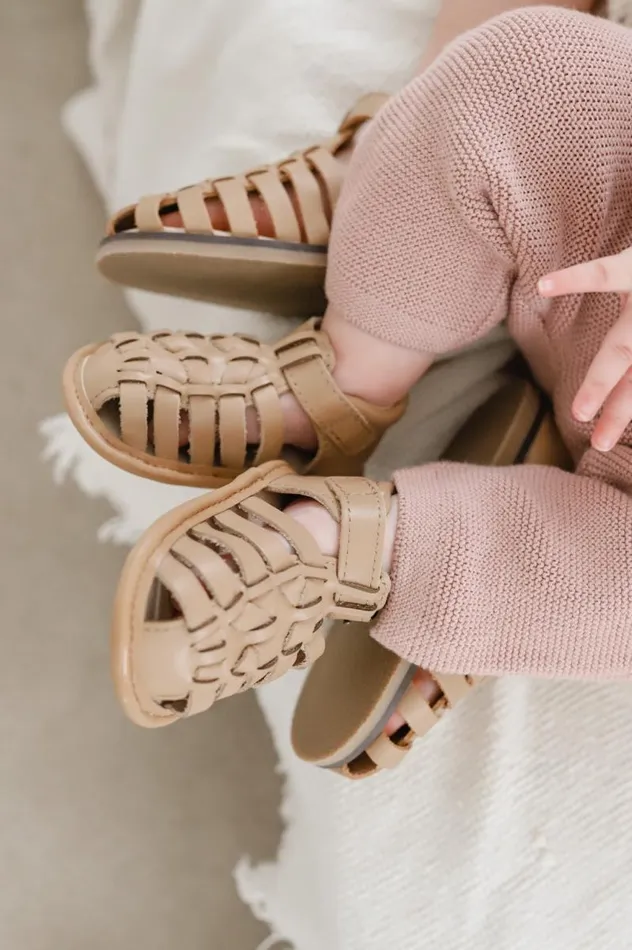 Nisolo Baby Toddler and Kids Shoes Women Indie Soft Sole Sandal Tan