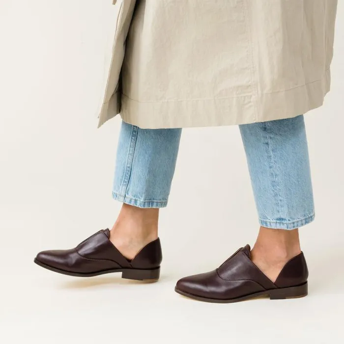Nisolo Loafers and Mules Women Emma D039Orsay Oxford 20 Wine Nisolo Loafers and Mules Women Emma D039Orsay Oxford 20 Wine