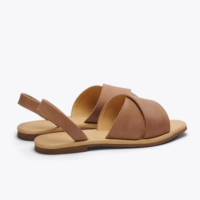 Nisolo Sandals Women AllDay Cross Strap Sandal Almond
